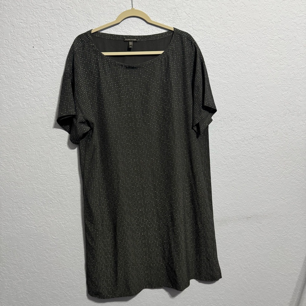 Eileen Fisher Morse Code “The Future Is Female” Shift Dress